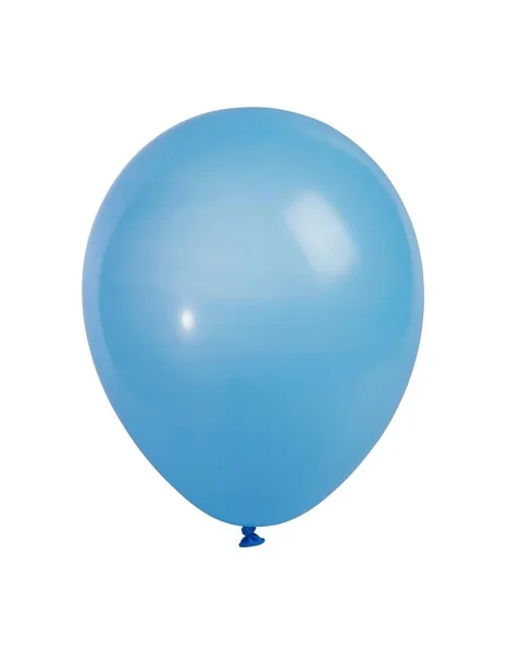 Studio Shot Van Een Blauwe Ballon Geïsoleerd Witte Achtergrond Xxl — Stockfoto