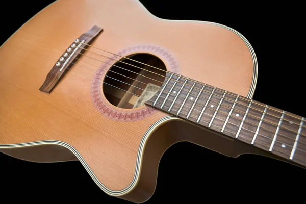 Guitarra Corda Aço Acústico — Fotografia de Stock