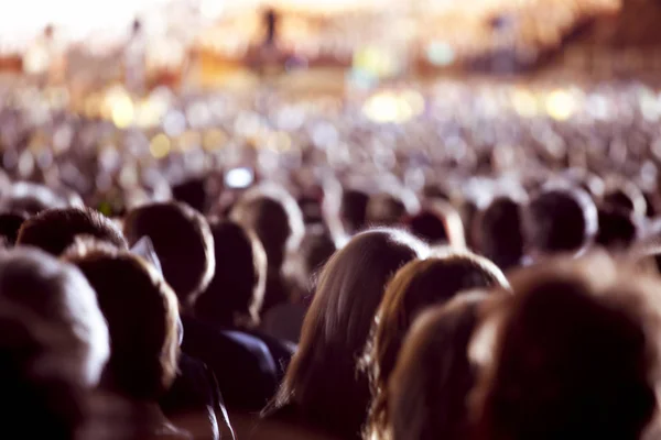 Large Crowd People Watching Concert Sport Event — Stock Photo, Image