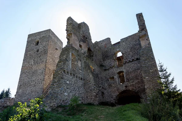 Rovine Molto Antiche Del Castello Primelkov Rokstejn Regione Vysocina Repubblica — Foto Stock