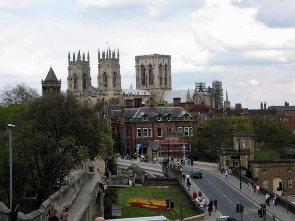 York Ist Eine Berühmte Stadt Norden Englands Mit Einer Wunderschönen — Stockfoto