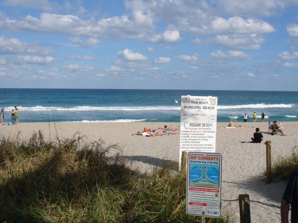 Vstupní Brána Pláž Palm Beach — Stock fotografie