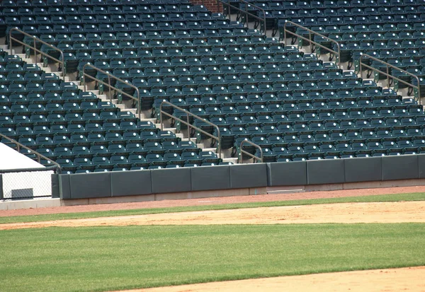 Vista Parque Béisbol Antes Que Llegue Multitud — Foto de Stock