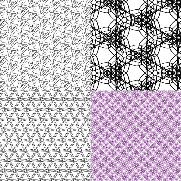 Satz Geometrischer Muster Art Design Illustrationskunst — Stockfoto