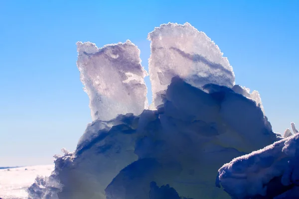 冬の海氷がクローズ アップ — ストック写真