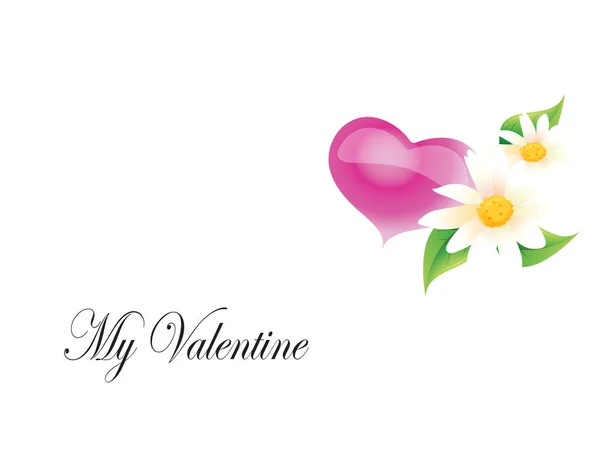 Valentine Dan Love Illustrations Backrounds — Stok Foto