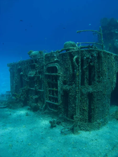 Deck Sunken Ship Tibbits Cayman Brac — Stock Photo, Image