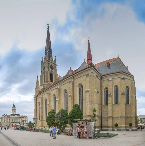 Novi Sad Sérvia 2018 Nome Igreja Maria Novi Sad Sérvia — Fotografia de Stock