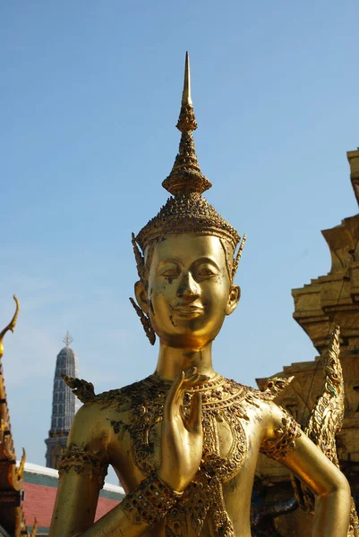 Angelo Oro Nel Grand Palace Thailandia — Foto Stock