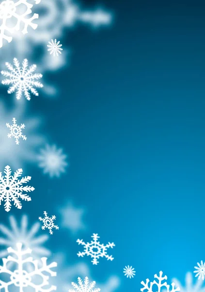 青で理想的な背景を作るクリスマス画像 — ストック写真