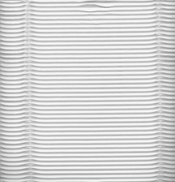 Bianco Ondulato Sfondo Foglio Cartone — Foto Stock
