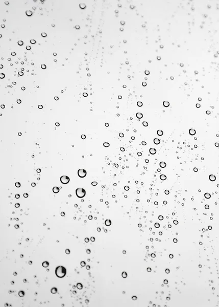 Druppels Regen Het Raam Glas Ondiep Dof — Stockfoto