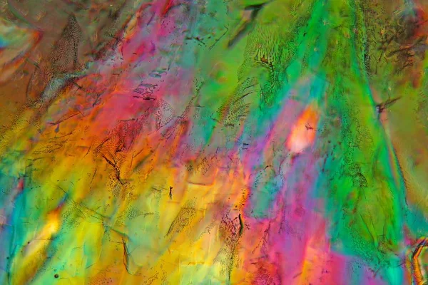 Кристаллы Сахара Микроскопом — стоковое фото