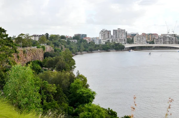 Kangaroo Point Cliffs South Bank Brisbane River Rear Photo Captain — Stock Photo, Image