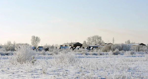 Village Vyltydor Par Jour Givré — Photo