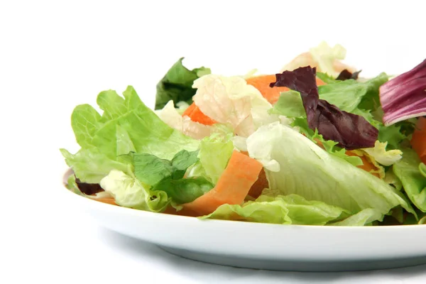 Detalle Ensalada Aislada Sobre Fondo Blanco — Foto de Stock