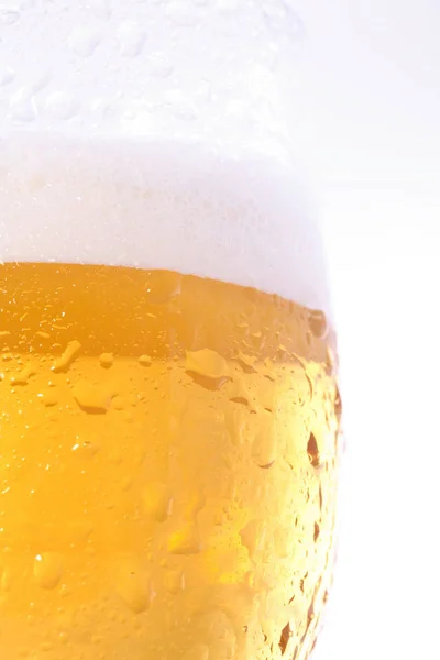 Glas Bier Großaufnahme — Stockfoto