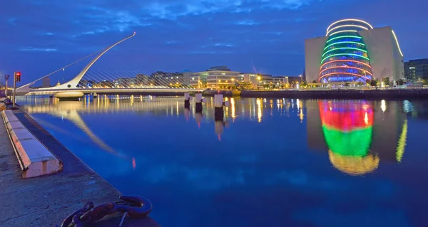 Samuel Beckett Brug Rivier Liffey Dublin Ierland — Stockfoto