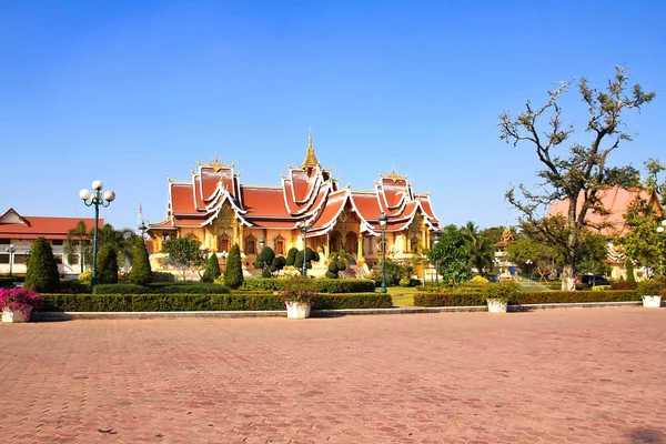 Laos Buddhist Society States Hall Vientiane — Foto Stock