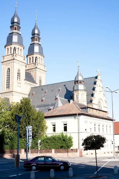 Eine Gotische Kirche Speyer Deutschland — Stockfoto