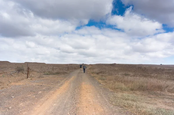 Oriente Medio Golán Alturas Paisaje Con Bolsas Senderismo — Foto de Stock