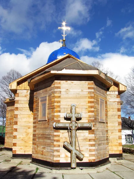 Vallás Kereszténység Egy Templomot Kápolna Templom Szerkezeti Építészet Oroszország Európa — Stock Fotó