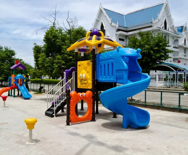 Primer Plano Parque Infantil Ciudad — Foto de Stock