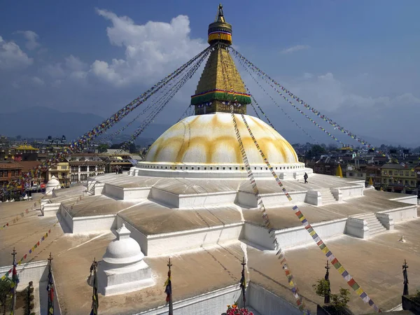 Bouddhanath Baudhanath Khasa Caitya Είναι Ένας Από Τους Ιερότερους Χώρους — Φωτογραφία Αρχείου