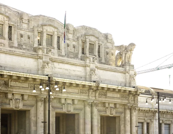 Weergave Van Stazione Centrale Centraal Station Milaan Italië — Stockfoto