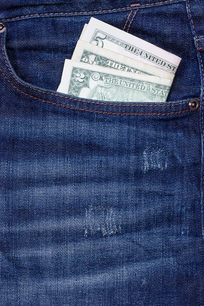 Alguns Dólares Bolso Calça — Fotografia de Stock