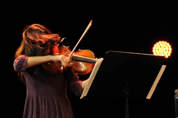 Saalfelden Austria Ago Jessica Pavone Famosa Por Jazz Actúa Jazzfestival —  Fotos de Stock