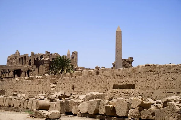 Imagem Ruínas Templo Karnak Luxor Egito — Fotografia de Stock