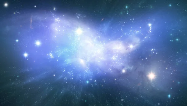 Étoiles Brillantes Sur Ciel Nocturne Fond Univers — Photo