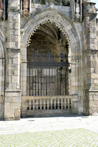 Particolare Del Sagrato Della Cattedrale Braga — Foto Stock