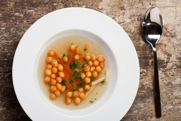 Sopa Pérola Massa Frita Bávara — Fotografia de Stock