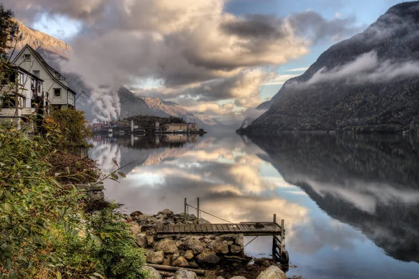 Pemandangan Yang Indah Dari Fjord Norwegia — Stok Foto