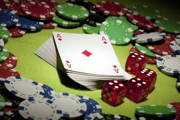 Casino Háttér Közelről Lövés — Stock Fotó