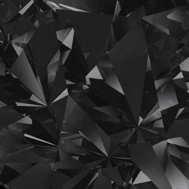 Black crystal facet background clipart
