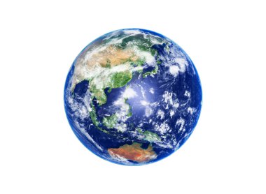 Earth Globe, Asia and Australia, high resolution image clipart