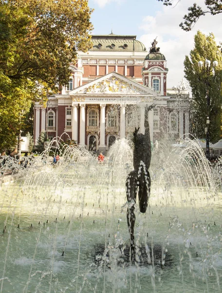 Sofia Bulgaria Ottobre 2017 Teatro Nazionale Ivan Vazov Fondato Nel — Foto Stock