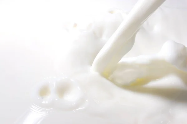 우유는 신선한 우유로 상품으로 밝아진 — 스톡 사진