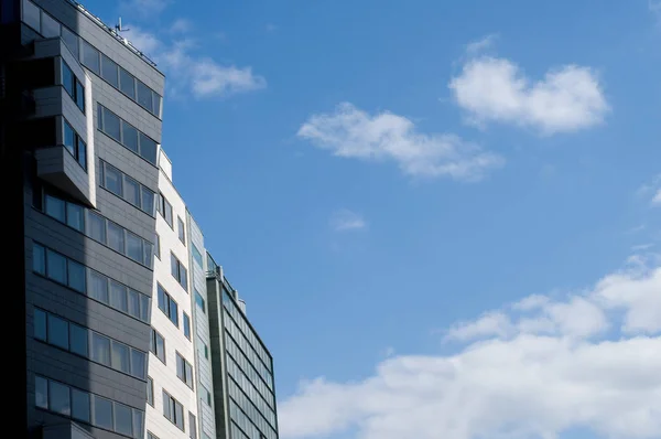 Edificio Vetro Nel Quartiere Degli Affari Del Centro — Foto Stock