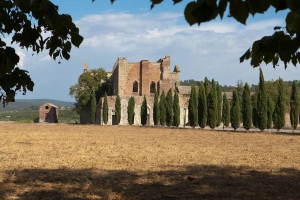 Абатство Сан Galgano Тоскана Італія — стокове фото