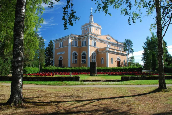 Iglesia Rautala Ciudad Rautalampi Plano Principal Cementerio Militar 1913 Decorado — Foto de Stock