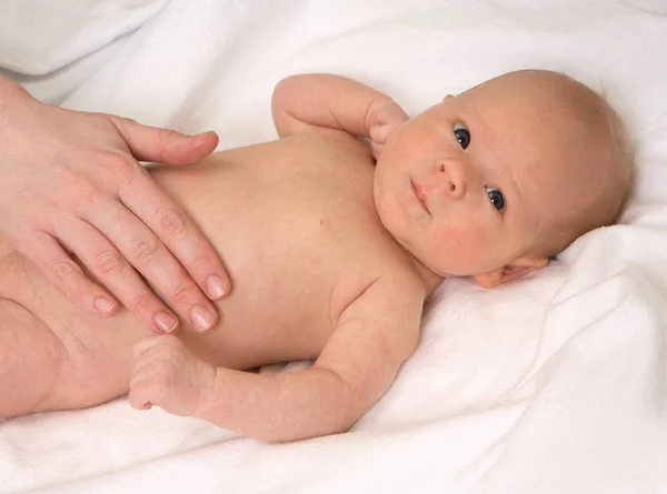 Lindo Bebé Recién Nacido Blanco —  Fotos de Stock