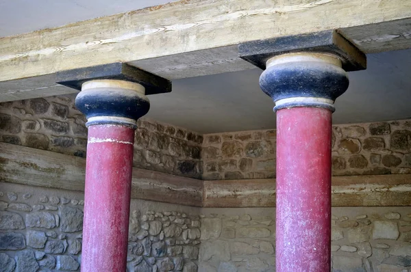 Photographie Voyage Ruines Antiques Palais Knossos Crète Grèce — Photo