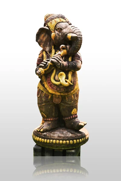 Hindu Tanrısı Ganesh Beyaz Arka Plan Üzerinde Izole — Stok fotoğraf