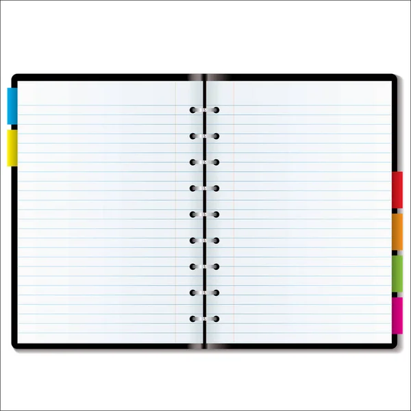 Illustrated Diary Organiser Blank Pages Room Add Your Own Text — Stock Photo, Image