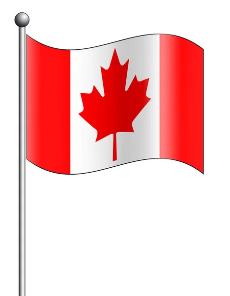 Kanadas Flagga Nationell Symbol — Stockfoto