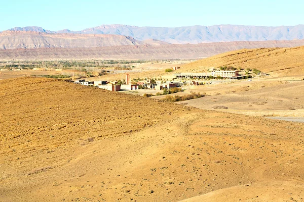 Valley Morocco Africa Atlas Dry Mountain Ground Isolated Hill — Stock Photo, Image